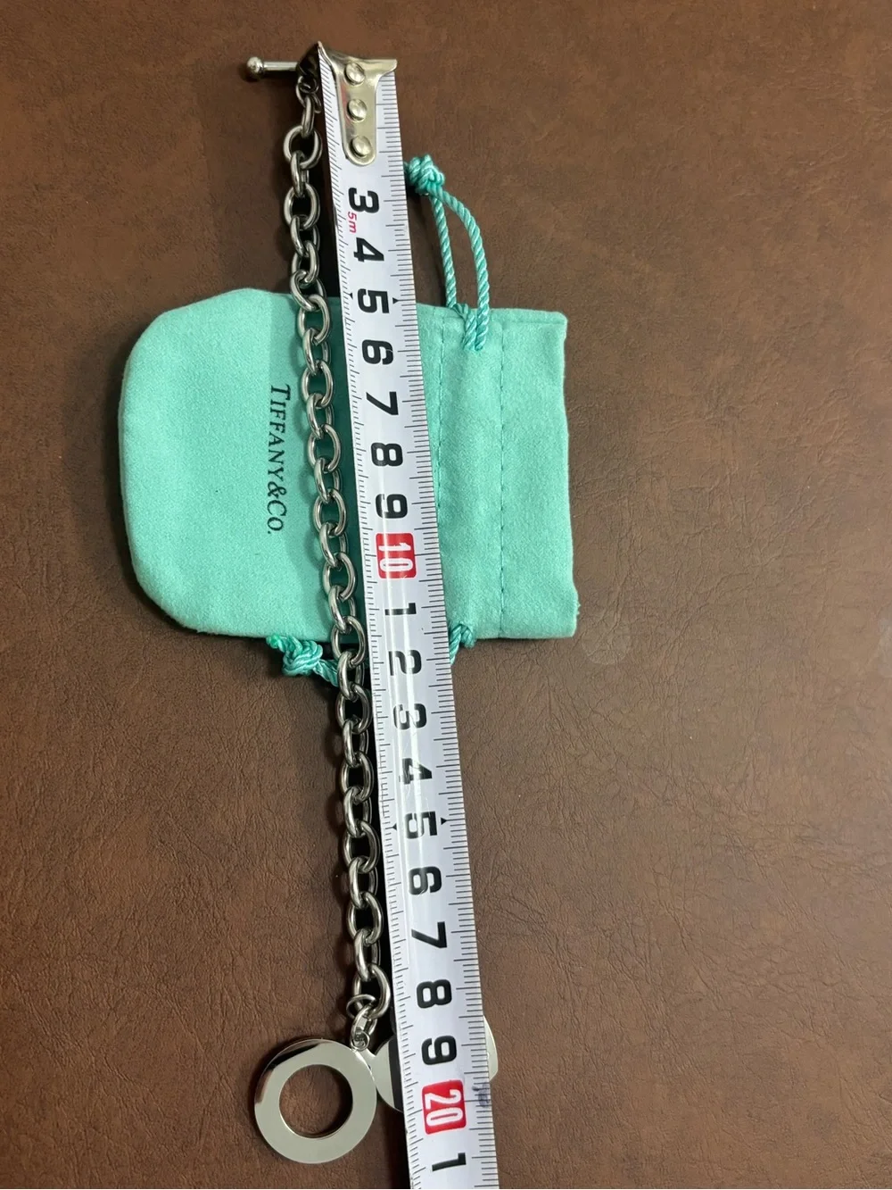 Tiffany & Co. Sterling Silver Heart Tag Toggle Bracelet in Signature Blue